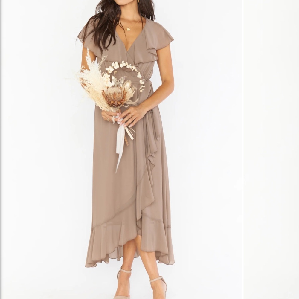 NWT small bridal dune chiffon dress